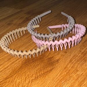 Set of Three Wavy Headbands